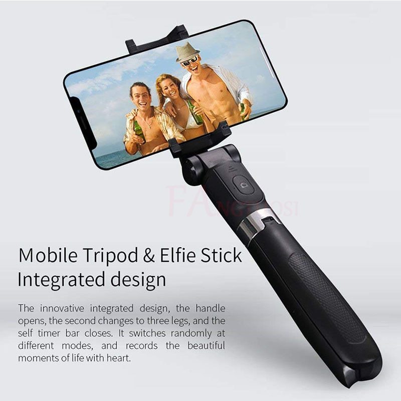 Universal Bluetooth Tripod Selfie Stick – Foldable 3-in-1 Phone Stand with Remote for iPhone & Android