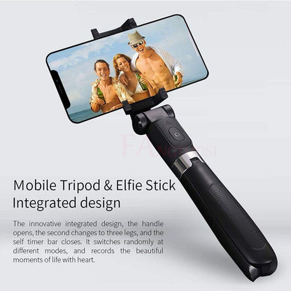 Universal Bluetooth Tripod Selfie Stick – Foldable 3-in-1 Phone Stand with Remote for iPhone & Android
