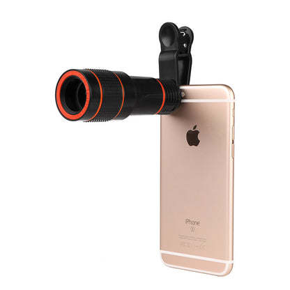 Clip-On Zoom Telescope Lens for Smartphones – Retractable Mobile Camera Attachment for Samsung Galaxy S3 / Samsung Galaxy S4 / Samsung Galaxy S5 / Samsung Galaxy S6 / Samsung Galaxy S7 Edge