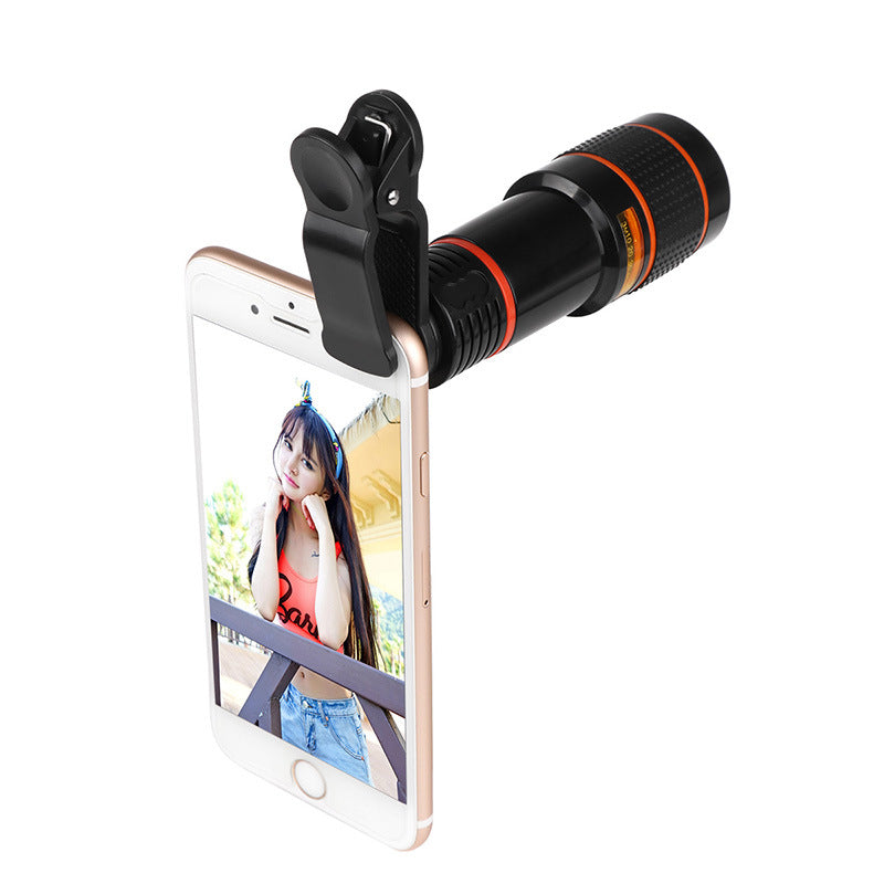Clip-On Zoom Telescope Lens for Smartphones – Retractable Mobile Camera Attachment for Samsung Galaxy S3 / Samsung Galaxy S4 / Samsung Galaxy S5 / Samsung Galaxy S6 / Samsung Galaxy S7 Edge