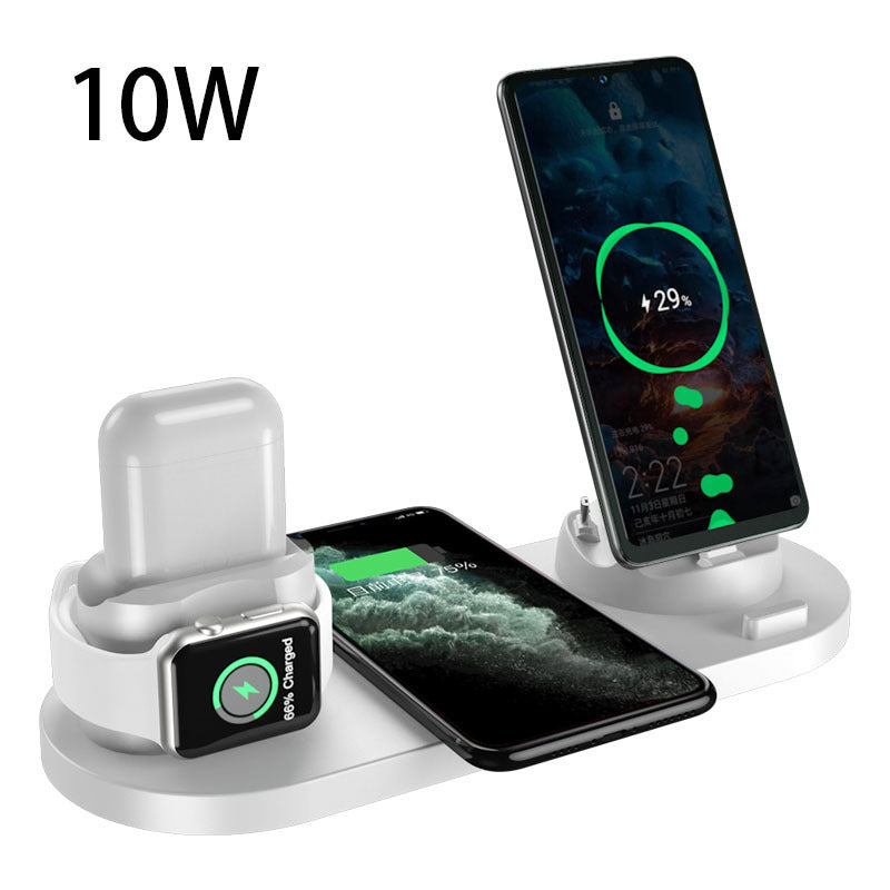 6-in-1 Wireless Fast Charging Dock for iPhone, AirPods & Apple Watch – All-in-One Charging Station