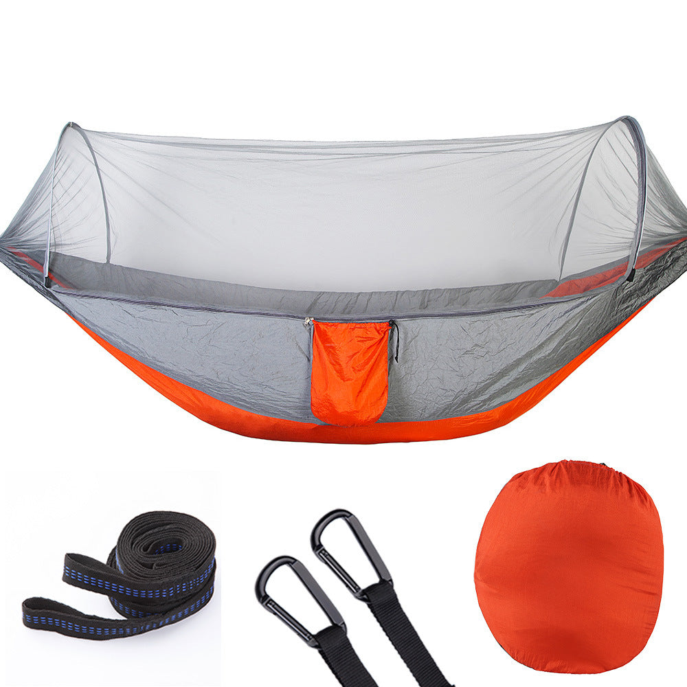 ️ Fully Automatic Quick Opening Hammock with Mosquito Net