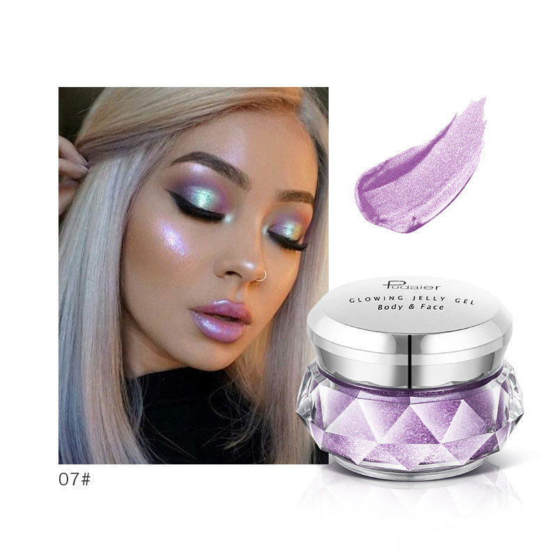 Mermaid Glow Liquid Highlighter Gel – Shimmer Jelly Eyeshadow & Body Glitter for Festival Shine
