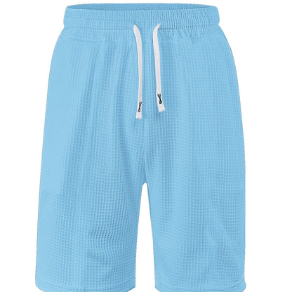 Men’s Quick-Dry Solid Color Casual Shorts – Lightweight Summer Activewear