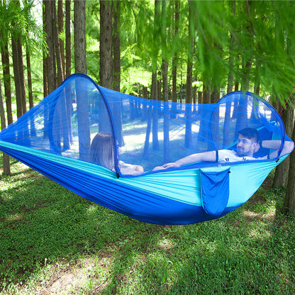 ️ Fully Automatic Quick Opening Hammock with Mosquito Net