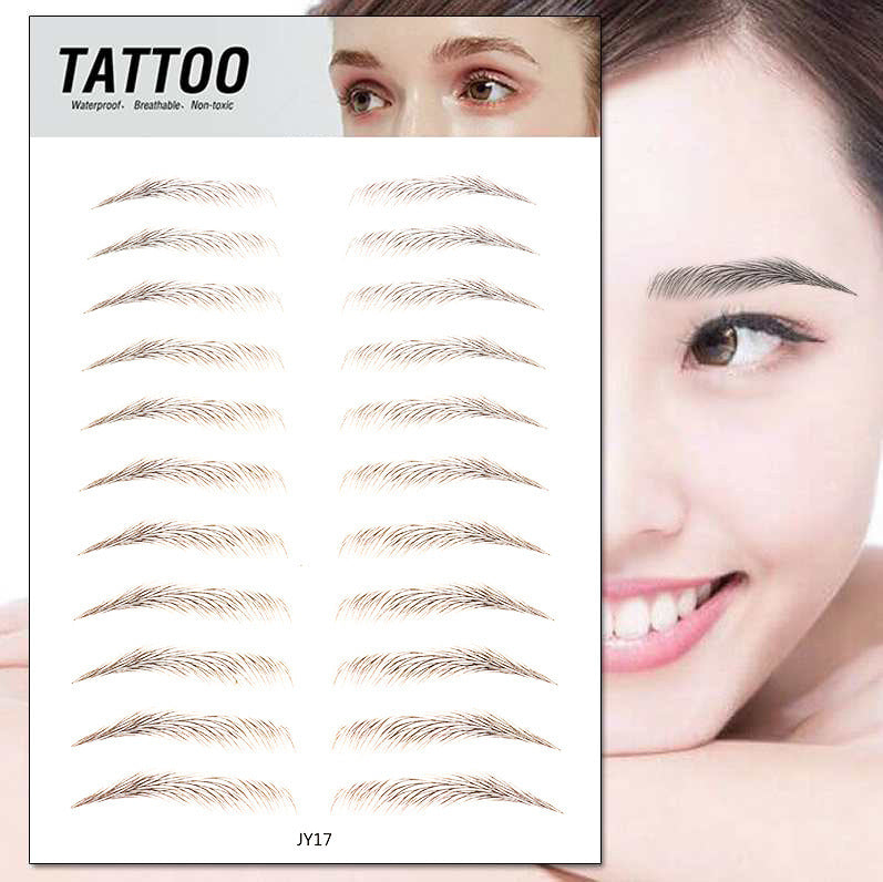 Waterproof 6D Natural Eyebrow Tattoo Stickers – Semi-Permanent, Long-Lasting & Easy to Apply