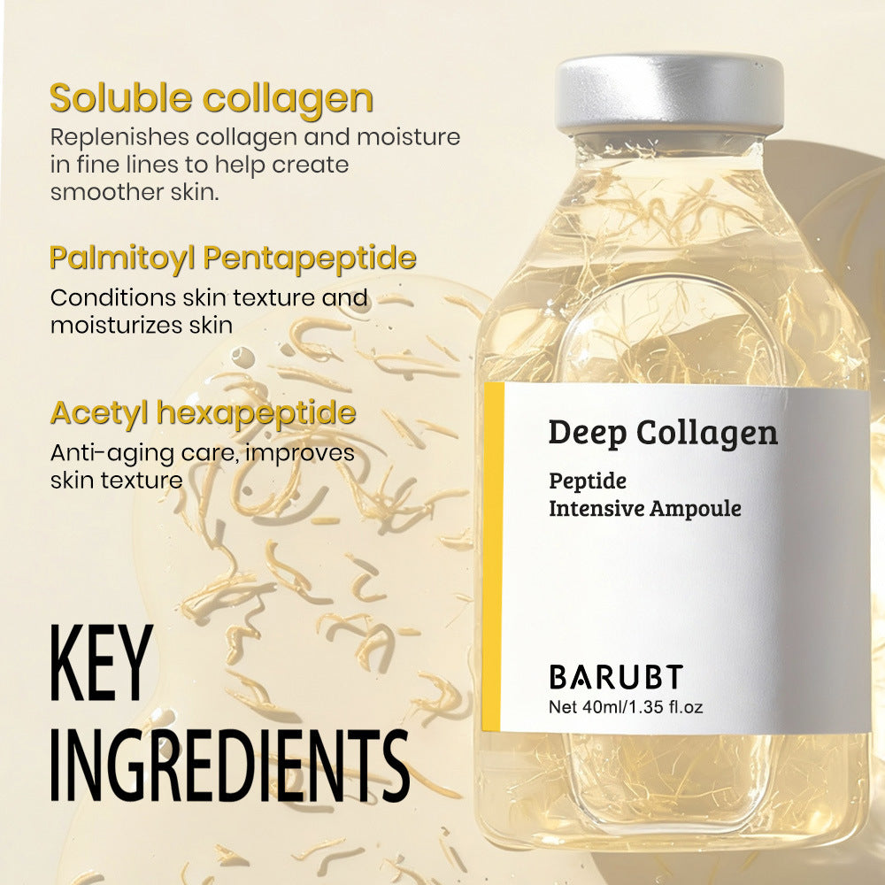 Silk Collagen Peptide Repair Ampoule – Deep Hydration & Skin Rejuvenating Essence Tube