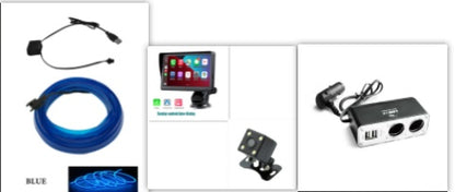 Universal 7" Car Smart Screen – Wireless Navigation, CarPlay & Android Auto