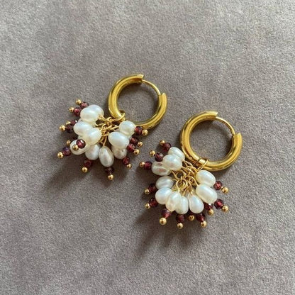 Elegant Wheat Grain Pearl Tassel Earrings – Fashion Luxury Long Drop Jewelry for Women