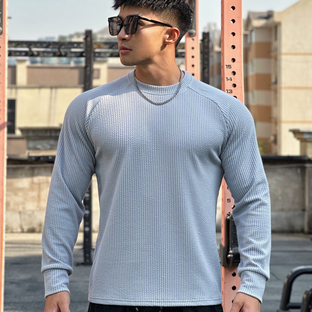 Men’s Casual Crew Neck Pullover – Plus Size Long Sleeve Comfortable Sweater