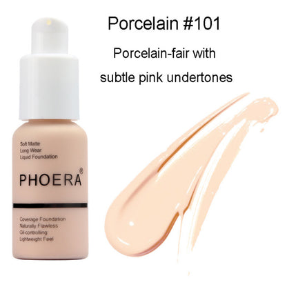 Explosive Press Matte Foundation Cream – Oil Control Natural Concealer