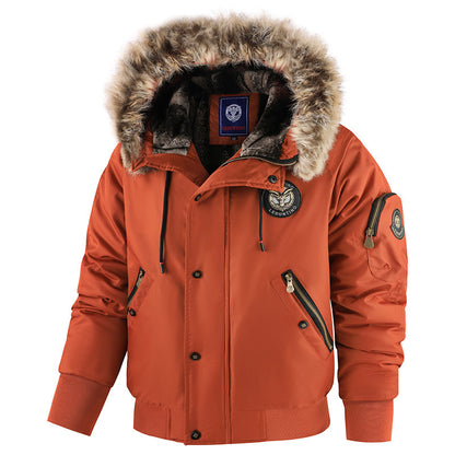 Men’s Winter Cotton-Padded Jacket – Warm Casual Outerwear for Cold Weather