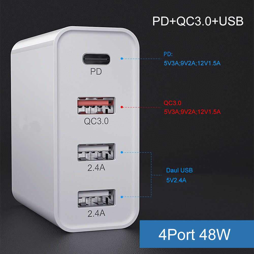 Ultra-Speed USB Charger – Rapid Charging Head for Smartphones