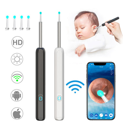 NE3 Wireless Ear Cleaner Otoscope – LED Camera Ear Wax Viewer & Ear Cleaning Kit for iPhone
