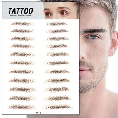 Waterproof 6D Natural Eyebrow Tattoo Stickers – Semi-Permanent, Long-Lasting & Easy to Apply