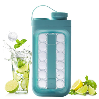 2-in-1 Ice Ball Maker & Cold Kettle – Portable Quick-Release Summer Drink Cooler