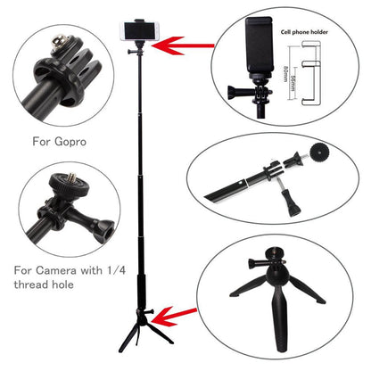 Portable Bluetooth Selfie Stick Tripod for iPhone – Live Streaming & Photography Pro