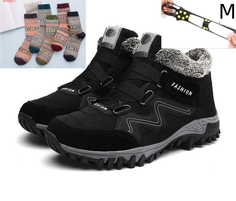 Plus Size Unisex Snow Boots – Non-Slip, Waterproof & Ultra-Warm Winter Footwear