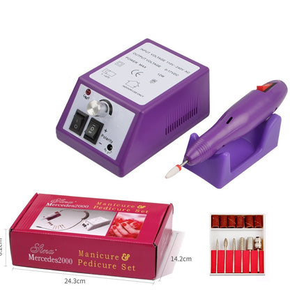 Professional 2000RPM Electric Nail Polisher – Portable Mechanical Manicure & Pedicure Machine