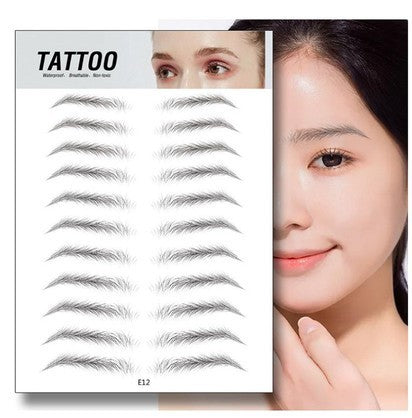 Waterproof 6D Natural Eyebrow Tattoo Stickers – Semi-Permanent, Long-Lasting & Easy to Apply