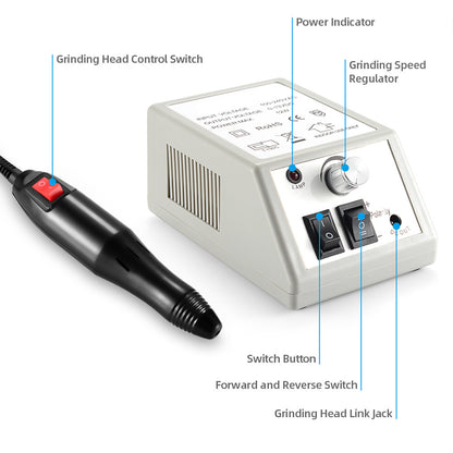 Professional 2000RPM Electric Nail Polisher – Portable Mechanical Manicure & Pedicure Machine