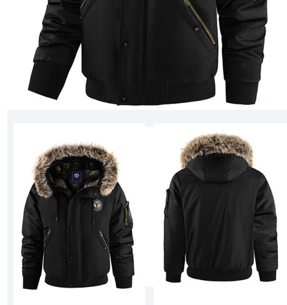 Men’s Winter Cotton-Padded Jacket – Warm Casual Outerwear for Cold Weather