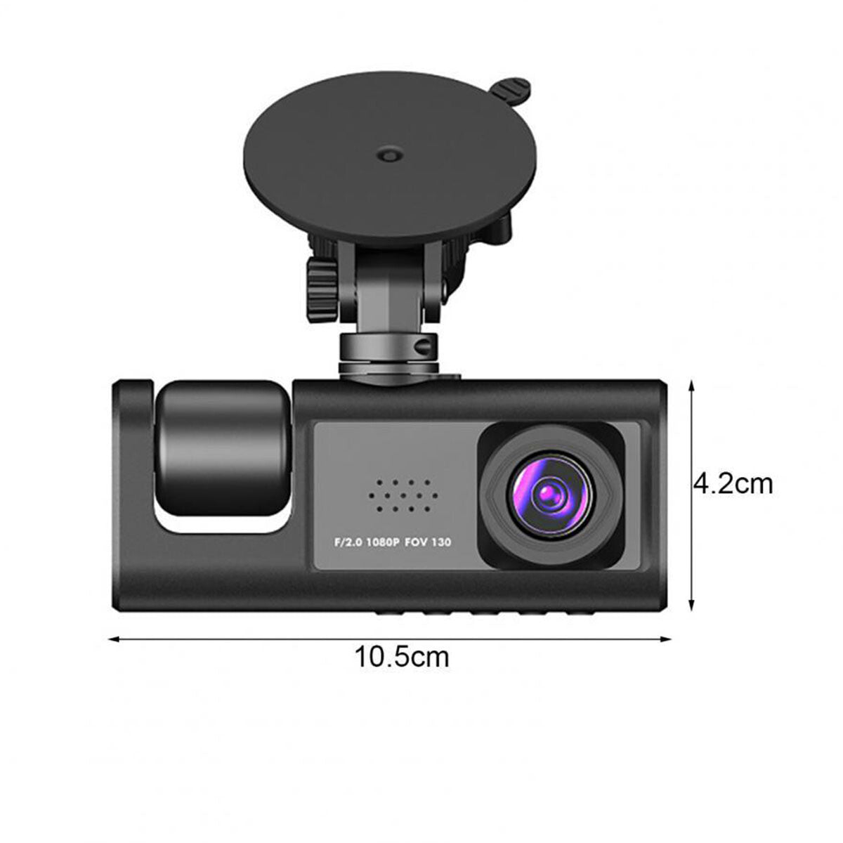 SmartView 1080P Dual Dash Cam – Front & Rear HD Recorder with G-Sensor, Night Vision & Loop Recording
