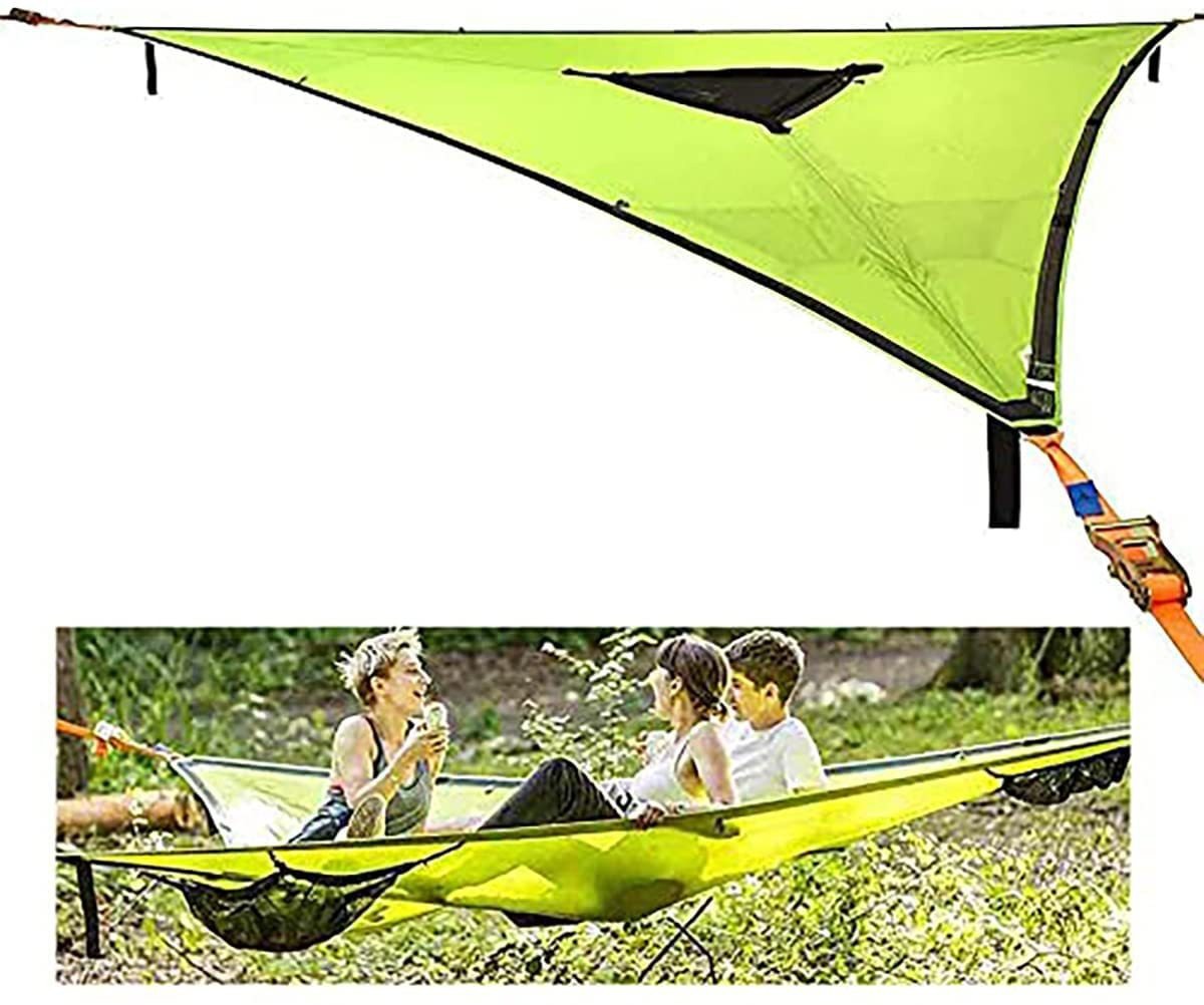 Aerial Multi-Person Triangle Hammock – Portable Outdoor Relaxation