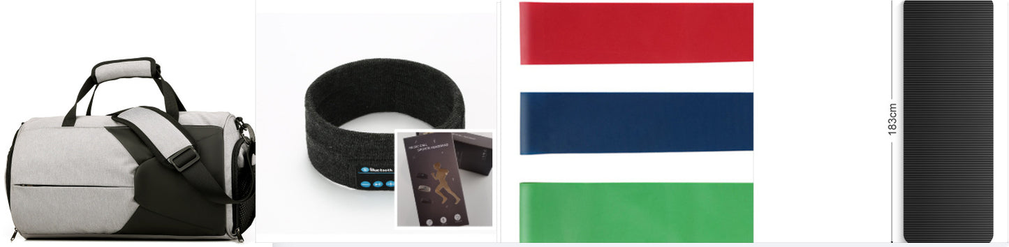 Wireless Bluetooth Fitness Headband – Sweatproof Music Headband for Outdoor Running & Yoga