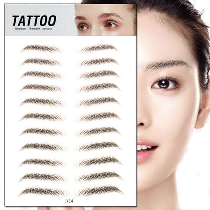 Waterproof 6D Natural Eyebrow Tattoo Stickers – Semi-Permanent, Long-Lasting & Easy to Apply