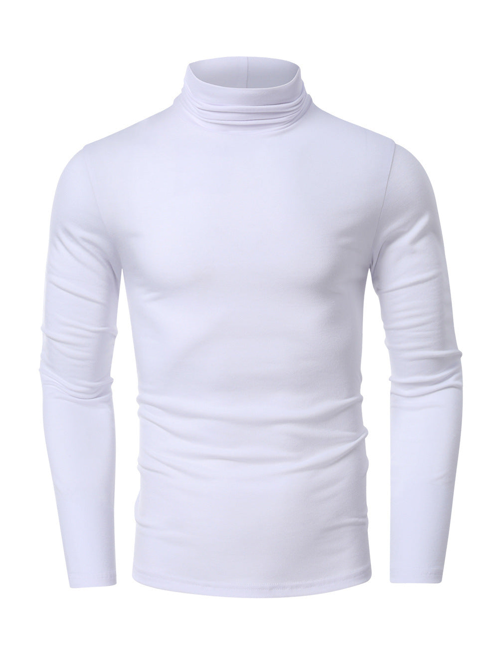 Men’s Turtleneck Long Sleeve T-Shirt – European & American Style Casual Top