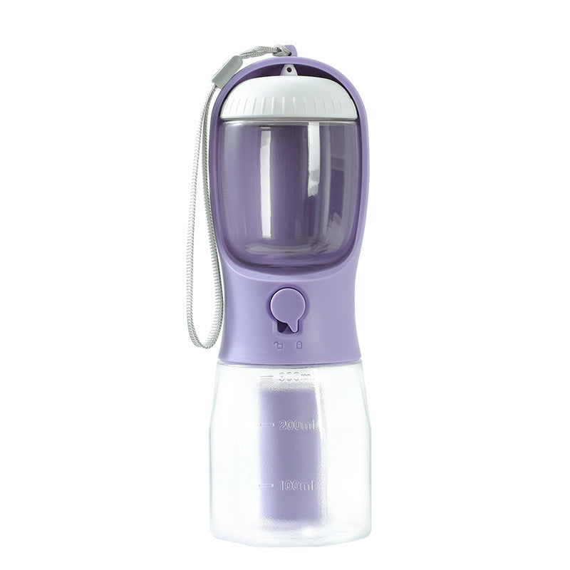 3-in-1 Portable Dog Water Cup – Food Container & Garbage Bag Dispenser
