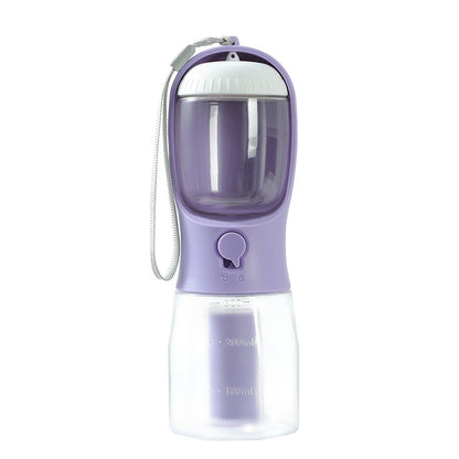 3-in-1 Portable Dog Water Cup – Food Container & Garbage Bag Dispenser