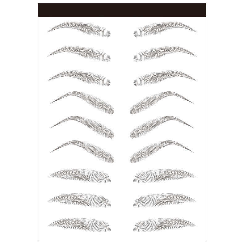 Waterproof 6D Natural Eyebrow Tattoo Stickers – Semi-Permanent, Long-Lasting & Easy to Apply