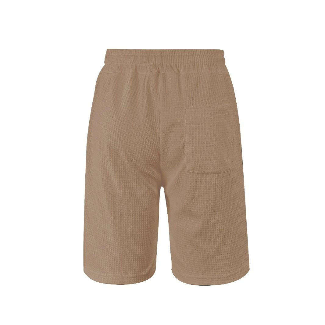 Men’s Quick-Dry Solid Color Casual Shorts – Lightweight Summer Activewear