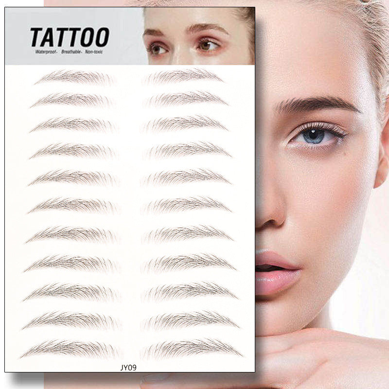 Waterproof 6D Natural Eyebrow Tattoo Stickers – Semi-Permanent, Long-Lasting & Easy to Apply