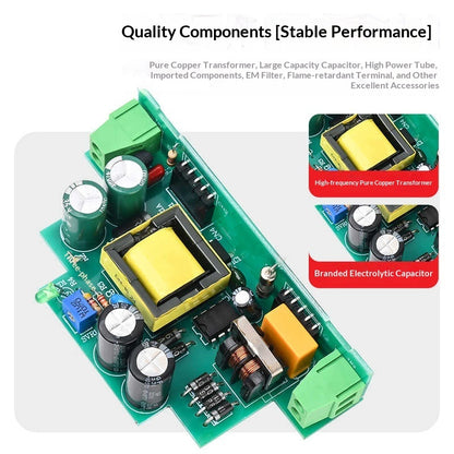 AC 220V to DC 5V/12V/24V Rail-Mount Power Supply for Industrial Use
