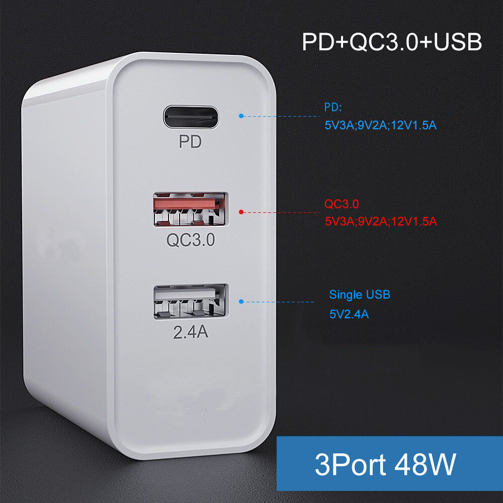 Ultra-Speed USB Charger – Rapid Charging Head for Smartphones