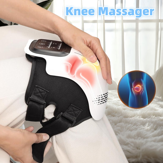 Rechargeable Intelligent Knee Massager with Heat, Laser & Kneading Therapy