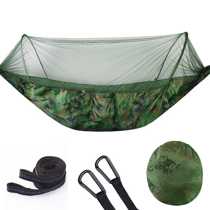 ️ Fully Automatic Quick Opening Hammock with Mosquito Net