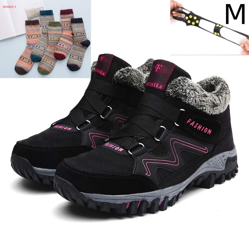 Plus Size Unisex Snow Boots – Non-Slip, Waterproof & Ultra-Warm Winter Footwear