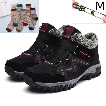 Plus Size Unisex Snow Boots – Non-Slip, Waterproof & Ultra-Warm Winter Footwear