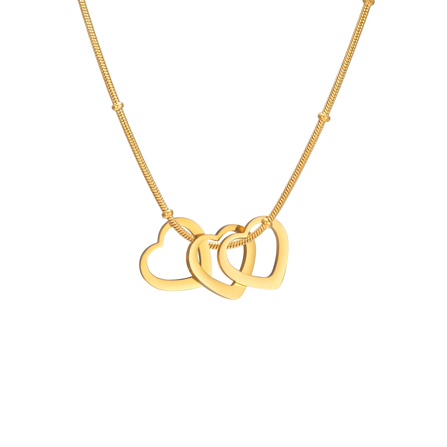 Simple Heart-Shaped Light Plate Necklace – Minimalist Elegant Pendant