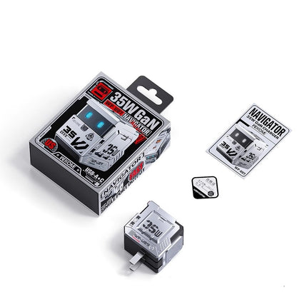 35W GaN Multi-Port Fast Charger – Folding Plug Notebook & Mobile Device Power Adapter