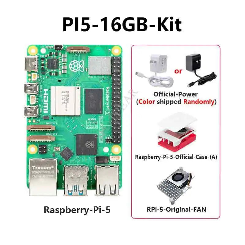 Raspberry Pi5 2GB /4GB /8GB /16GB RAM Option