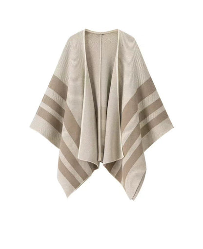 Vintage Maillard Cloak Cape – Retro-Style Elegant Outerwear for Women