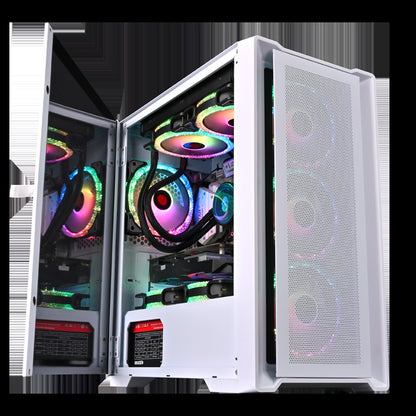 Wide Body Tempered Glass PC Case – Stylish Gaming & Desktop Tower