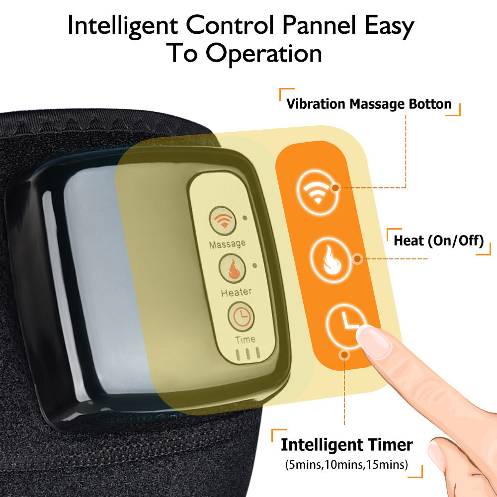 Rechargeable Infrared Heating Knee & Elbow Massager – Vibration Therapy Wrap for Joint Pain Relief and Muscle Relaxation