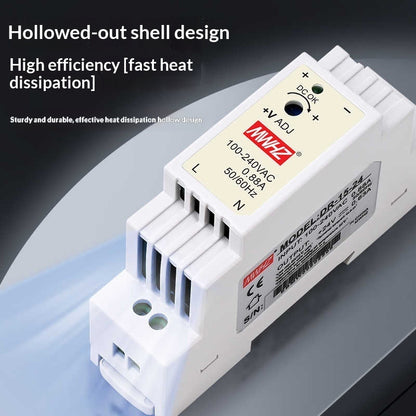 AC 220V to DC 5V/12V/24V Rail-Mount Power Supply for Industrial Use