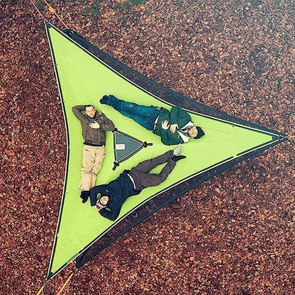 Aerial Multi-Person Triangle Hammock – Portable Outdoor Relaxation